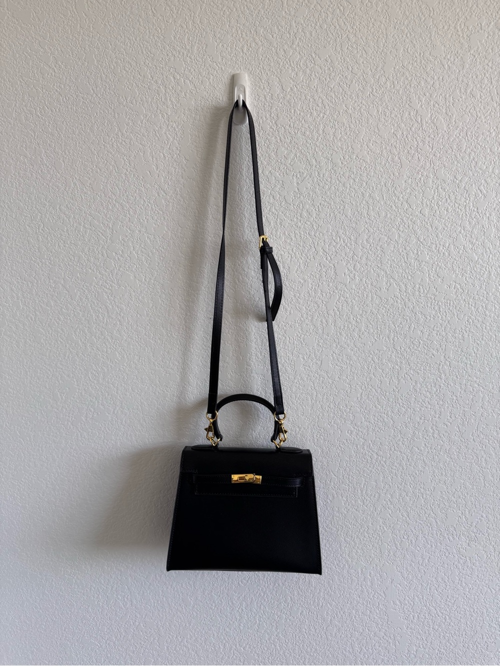 Vici Black Mini Top-Handle Crossbody with Gold Hardware - Picture 3 of 6
